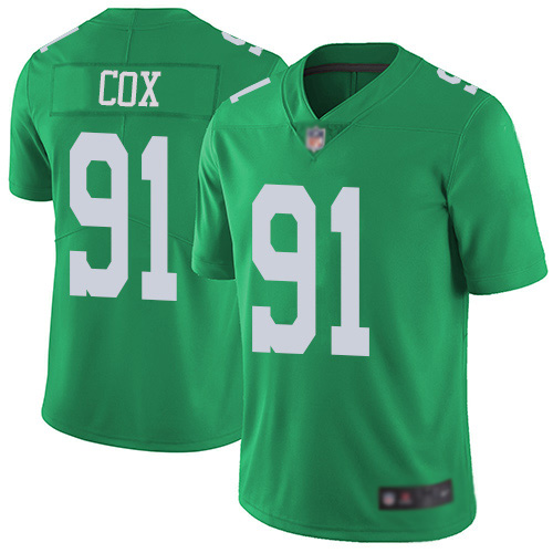 Men Philadelphia Eagles #91 Fletcher Cox Limited Green Rush Vapor Untouchable NFL Jersey Football